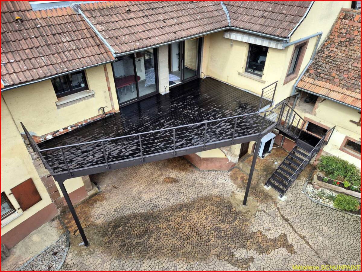 Terrasse sur pilotis &#8211; fabrication Alsace Wintzenheim 2