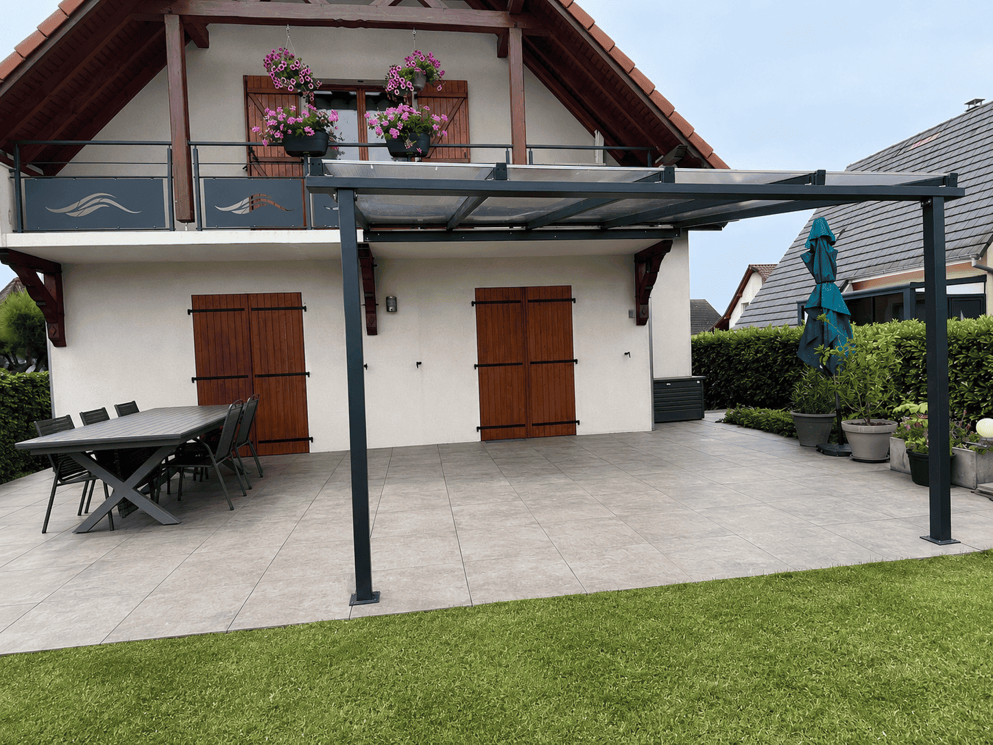 AUVENT_62_MARCKOLSHEIM_BAS RHIN_ALSACE | Metallerie Schuhpaint Auvent & pergola acier Obernai 2