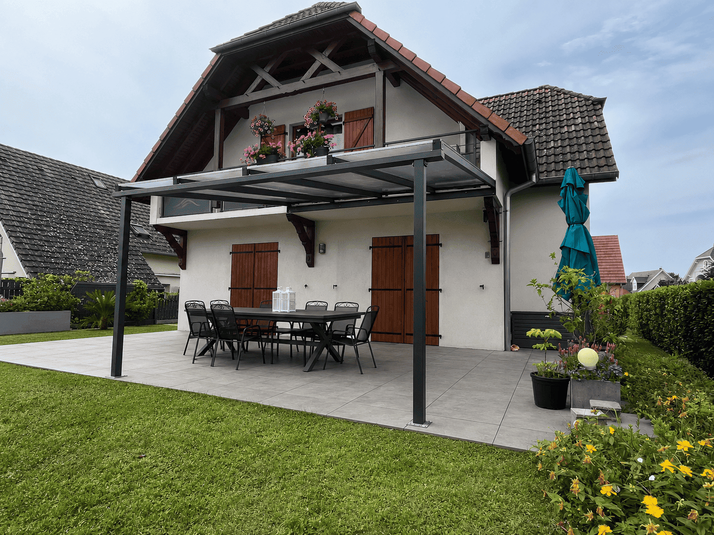 AUVENT_64_MARCKOLSHEIM_BAS RHIN_ALSACE | Metallerie Schuhpaint Auvent & pergola acier Ribeauville 0