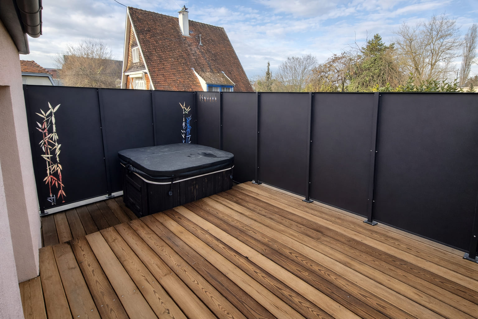 CLAUSTRAT_61_COLMAR_HAUT RHIN_ALSACE | Metallerie Schuhpaint Claustras sur-mesure : poteaux métal, remplissage bois, alu ou verre Munster 13