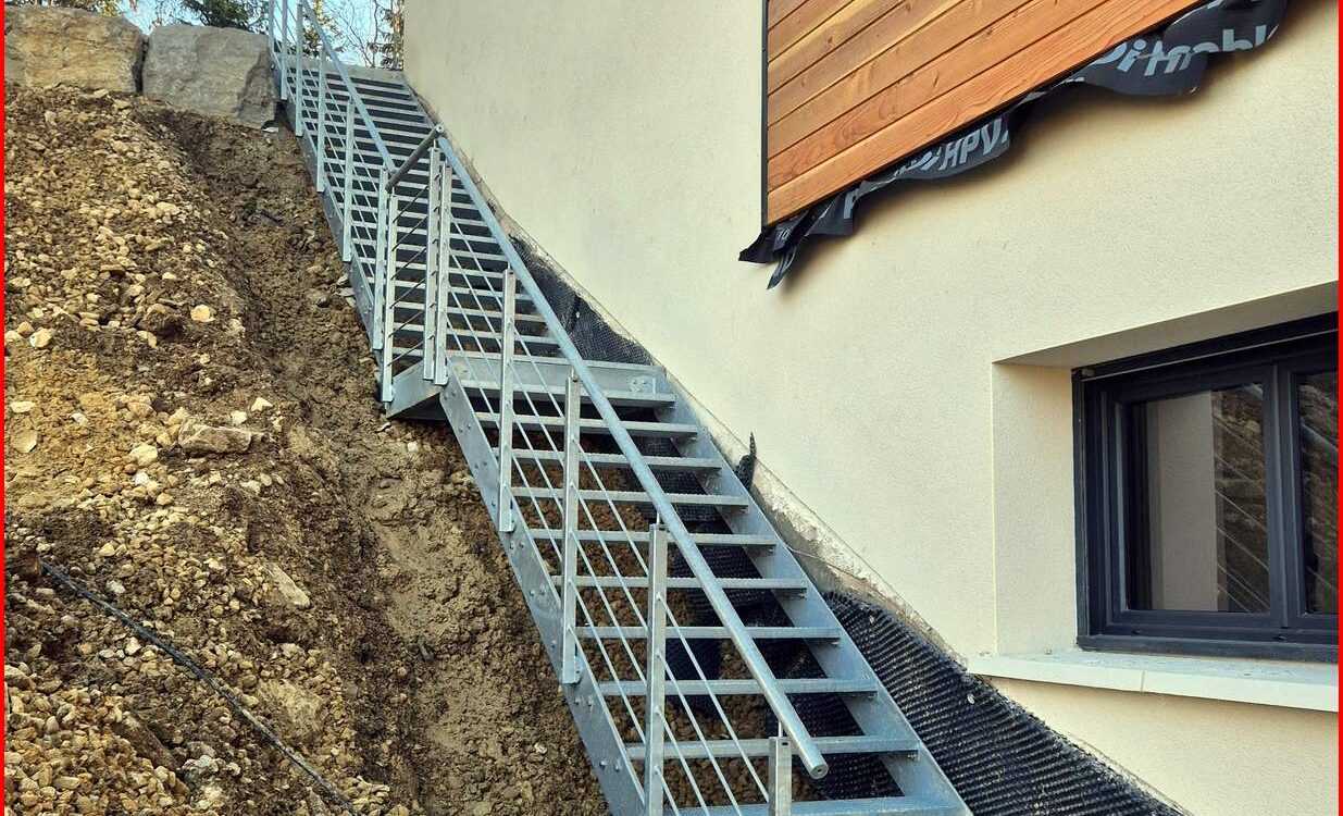 Escaliers m&eacute;talliques ext&eacute;rieurs &ndash; Les Rousses (Jura) Ingersheim