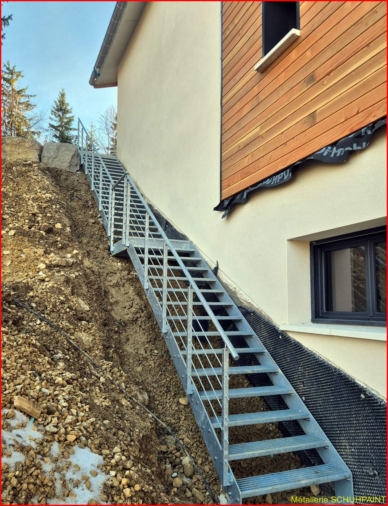 Escaliers m&eacute;talliques ext&eacute;rieurs &ndash; Les Rousses (Jura) Ingersheim