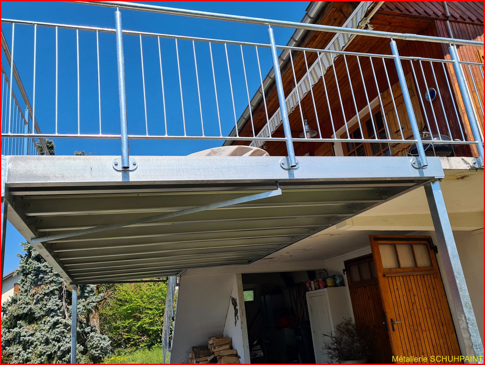 GARDE CORPS RAMBARDES 364 | Metallerie Schuhpaint Terrasse sur pilotis 2021 Colmar 116