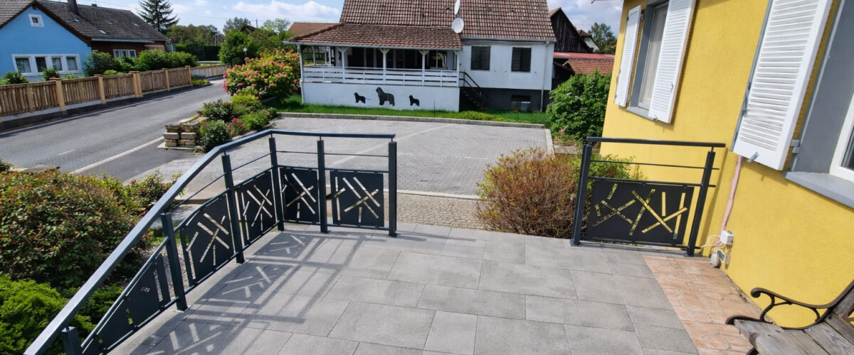 GARDE CORPS_468_SCHOENAU_BAS RHIN_ALSACE 1200X500 | Metallerie Schuhpaint Sarl Métallerie Schuhpaint : un parc machine performant et un bureau d’étude interne pour vos projets ! Munster 1