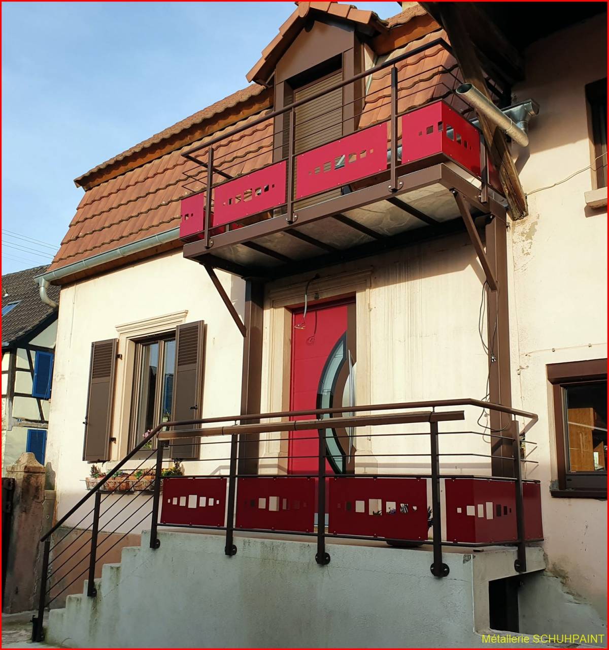 TERRASSE SUR PILOTIS 284 | Metallerie Schuhpaint Terrasse sur pilotis 2016/2020 Ingersheim 93