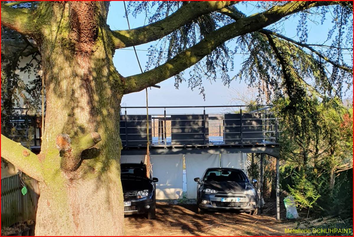 TERRASSE SUR PILOTIS 285 | Metallerie Schuhpaint Terrasse sur pilotis 2016/2020 Colmar 94