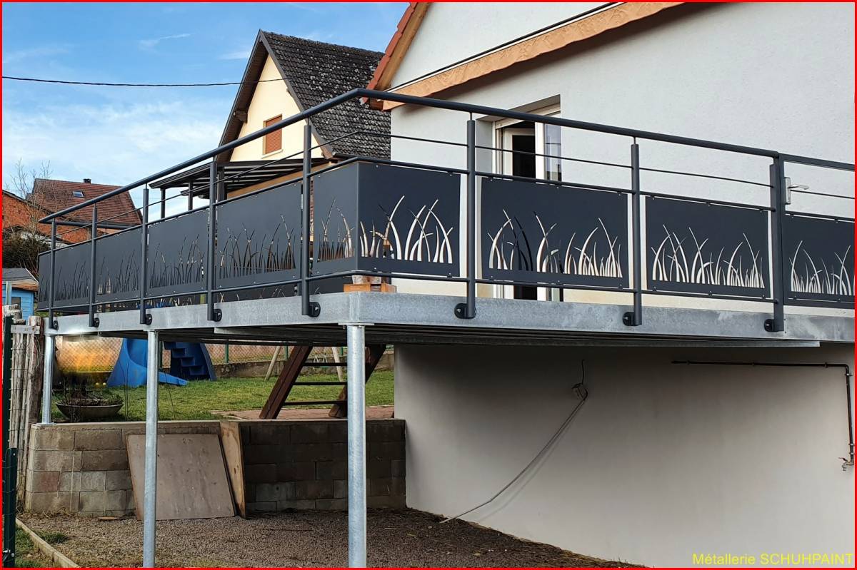 TERRASSE SUR PILOTIS 297 | Metallerie Schuhpaint Terrasse sur pilotis 2016/2020 Horbourg-Wihr 96