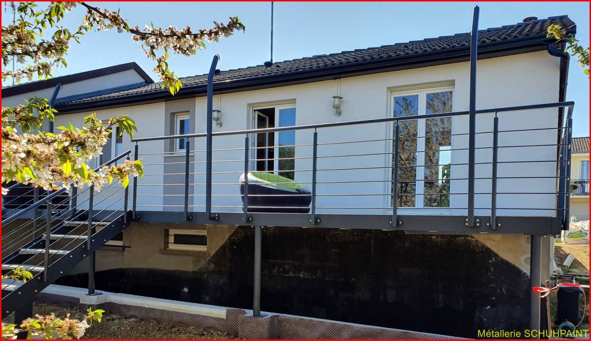 TERRASSE SUR PILOTIS 335 | Metallerie Schuhpaint Terrasse sur pilotis 2016/2020 Ribeauville 68