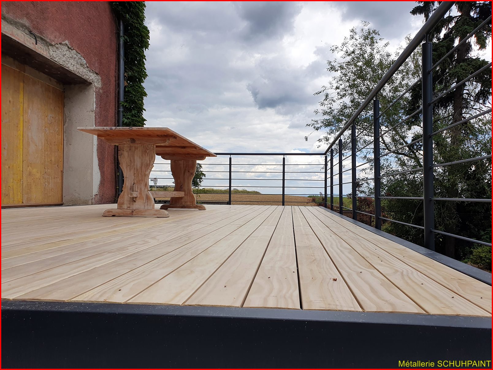 TERRASSE SUR PILOTIS 378 | Metallerie Schuhpaint Terrasse sur pilotis 2016/2020 Benfeld 18