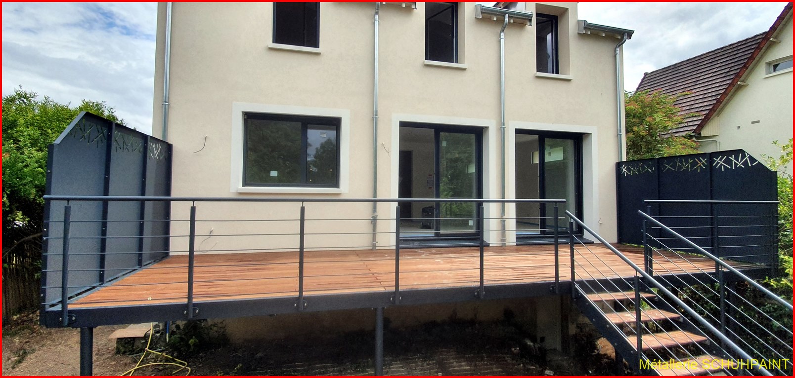 TERRASSE SUR PILOTIS 381 | Metallerie Schuhpaint Terrasse sur pilotis 2016/2020 Sélestat 7