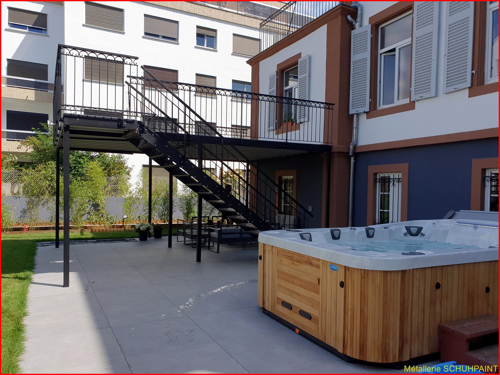 TERRASSE SUR PILOTIS 399 | Metallerie Schuhpaint Terrasse sur pilotis 2021 Munster 186