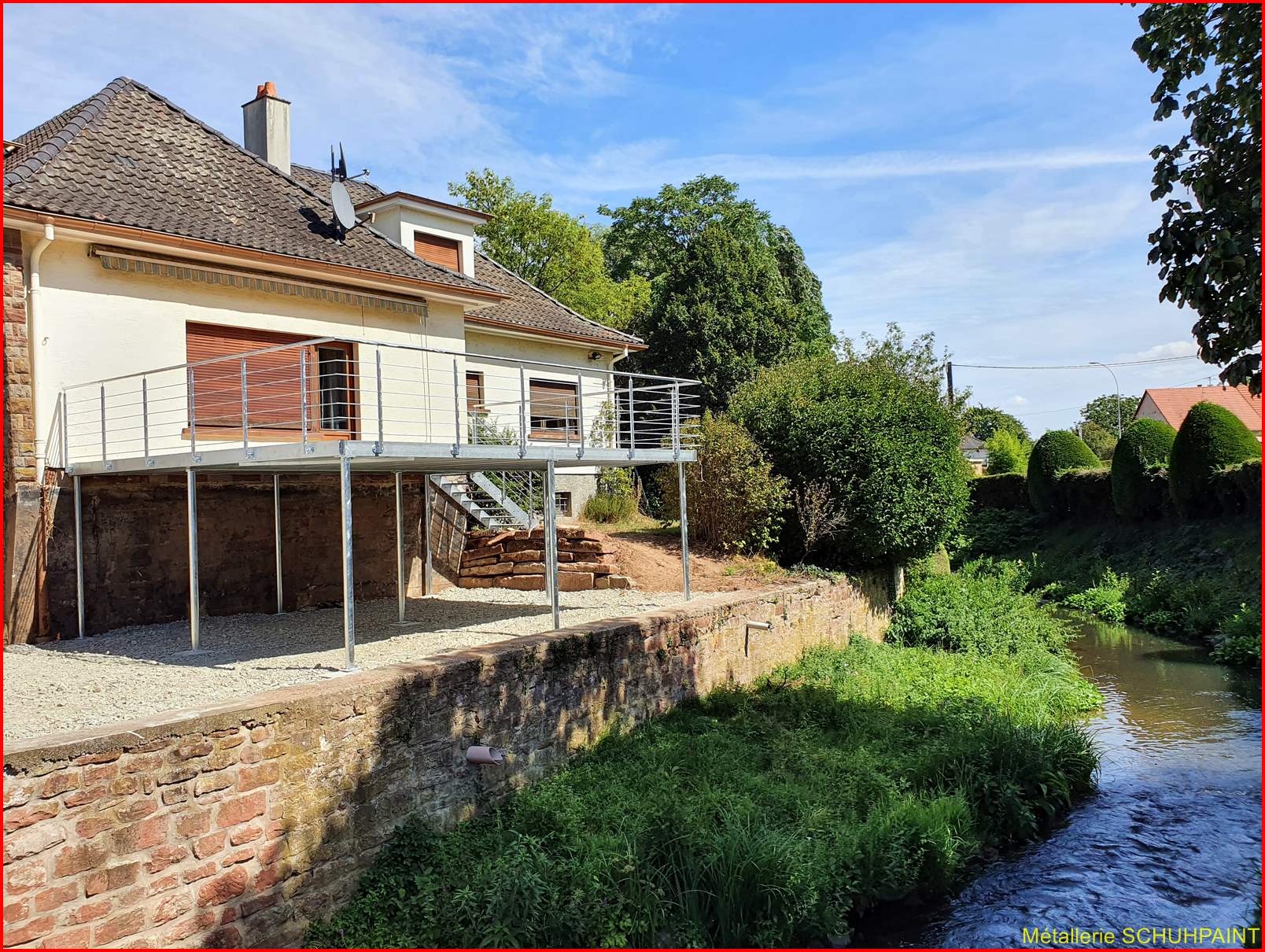 TERRASSE SUR PILOTIS 422 | Metallerie Schuhpaint Terrasse sur pilotis 2021 Ribeauville 180