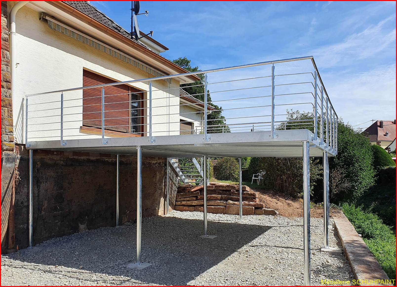 TERRASSE SUR PILOTIS 425 | Metallerie Schuhpaint Terrasse sur pilotis 2021 Benfeld 181