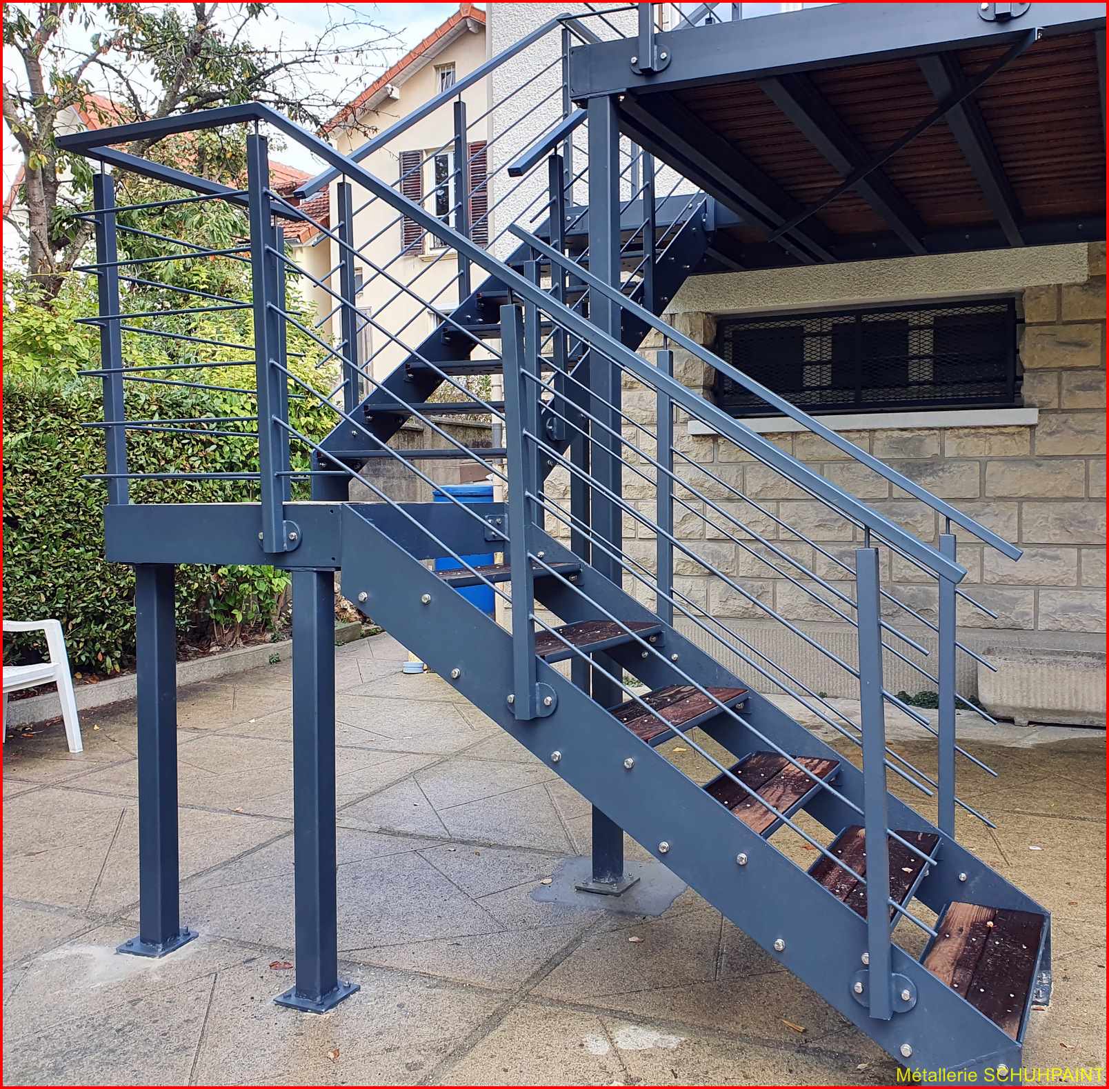 TERRASSE SUR PILOTIS 430 | Metallerie Schuhpaint Terrasse sur pilotis 2021 Erstein 175