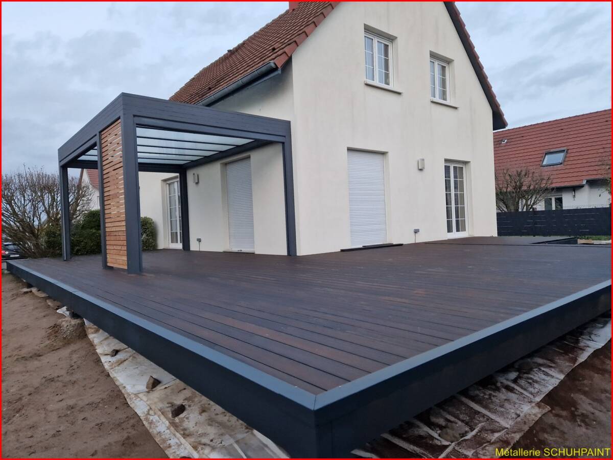 TERRASSE SUR PILOTIS_1021_NIEDERHERGHEIM_HAUT RHIN_ALSACE.JPG | Metallerie Schuhpaint NOS TERRASSES SUR PILOTIS JOUENT À DOMICILE Sélestat 0