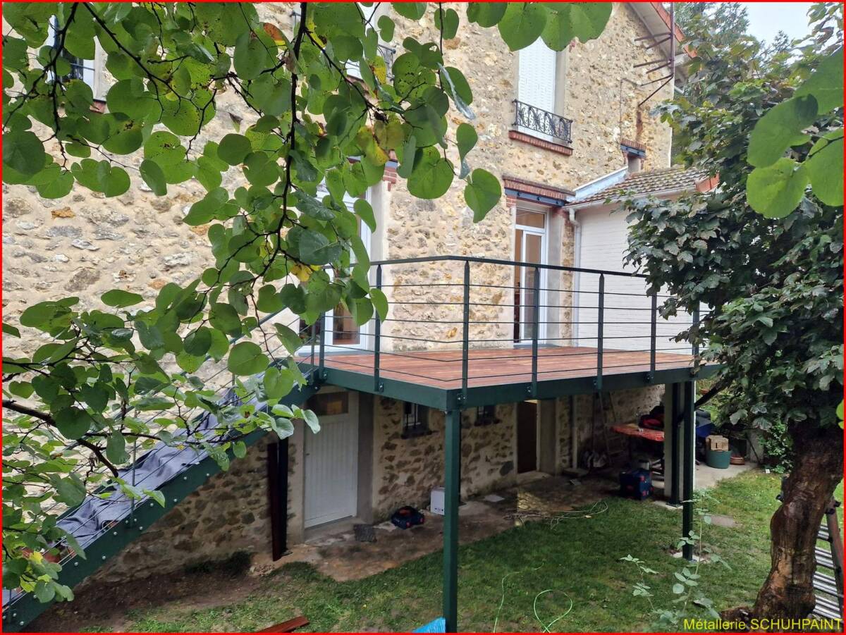 TERRASSE SUR PILOTIS_991_SUCY EN BRIE_VAL DE MARNE_ILE DE FRANCE | Metallerie Schuhpaint TOUT AUTOUR DE PARIS : NOS TERRASSES SUR PILOTIS Wintzenheim 1