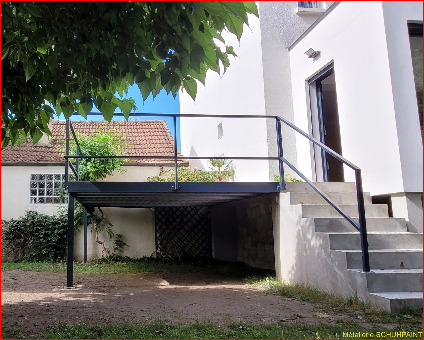 TERRASSE_SUR_PILOTIS_519 BORG LA REINE_ILE DE FRANCE | Metallerie Schuhpaint Terrasse sur pilotis 2021 Colmar 80