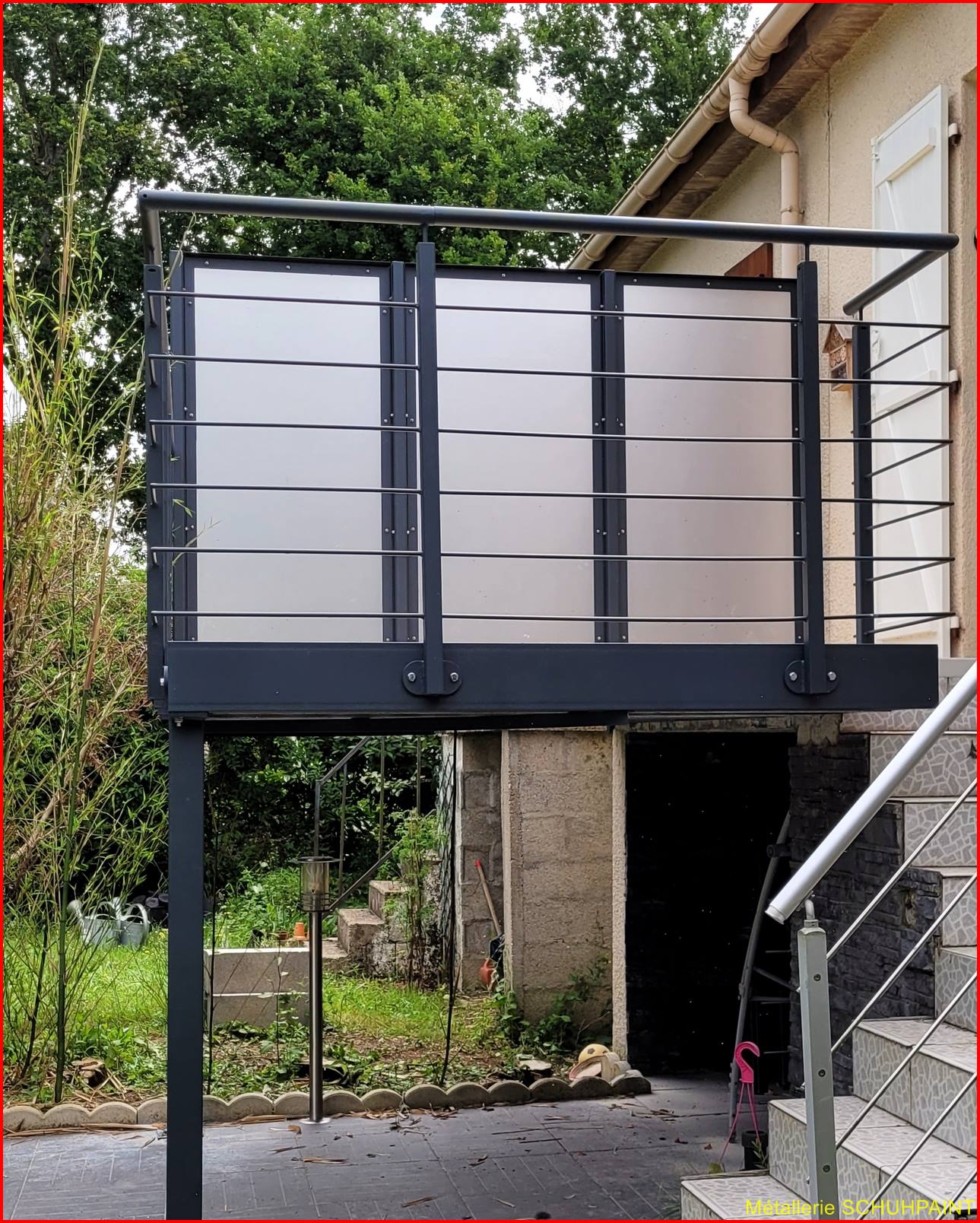 TERRASSE_SUR_PILOTIS_538 DAMARIE LES LYS_SEINE ET MARNE.JPG | Metallerie Schuhpaint Terrasse sur pilotis 2021 Sélestat 63