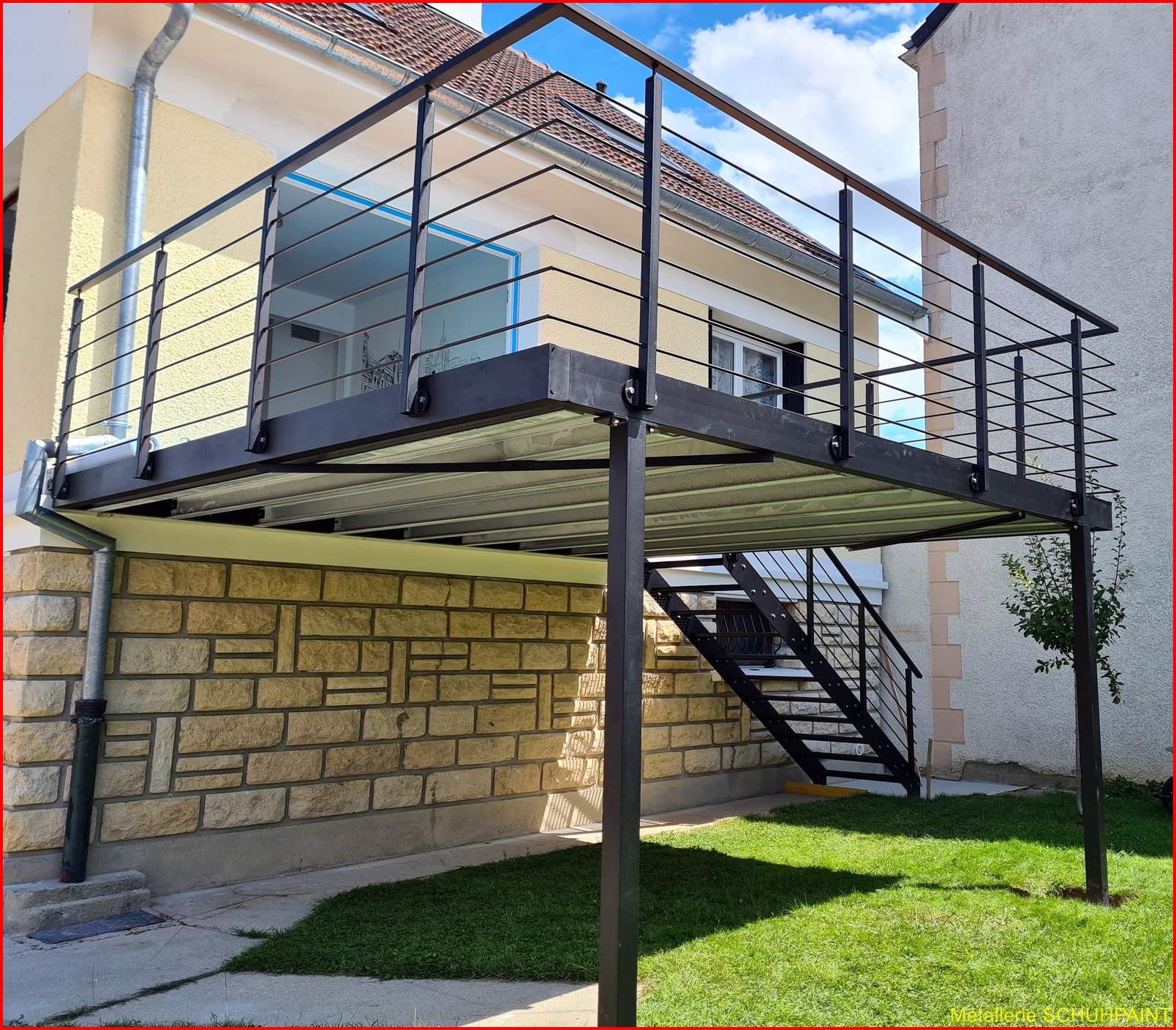 TERRASSE_SUR_PILOTIS_555 ROISSY EN BRIE_SEINE ET MARNE_ÎLE DE FRANCE | Metallerie Schuhpaint Terrasse sur pilotis 2021 Erstein 43