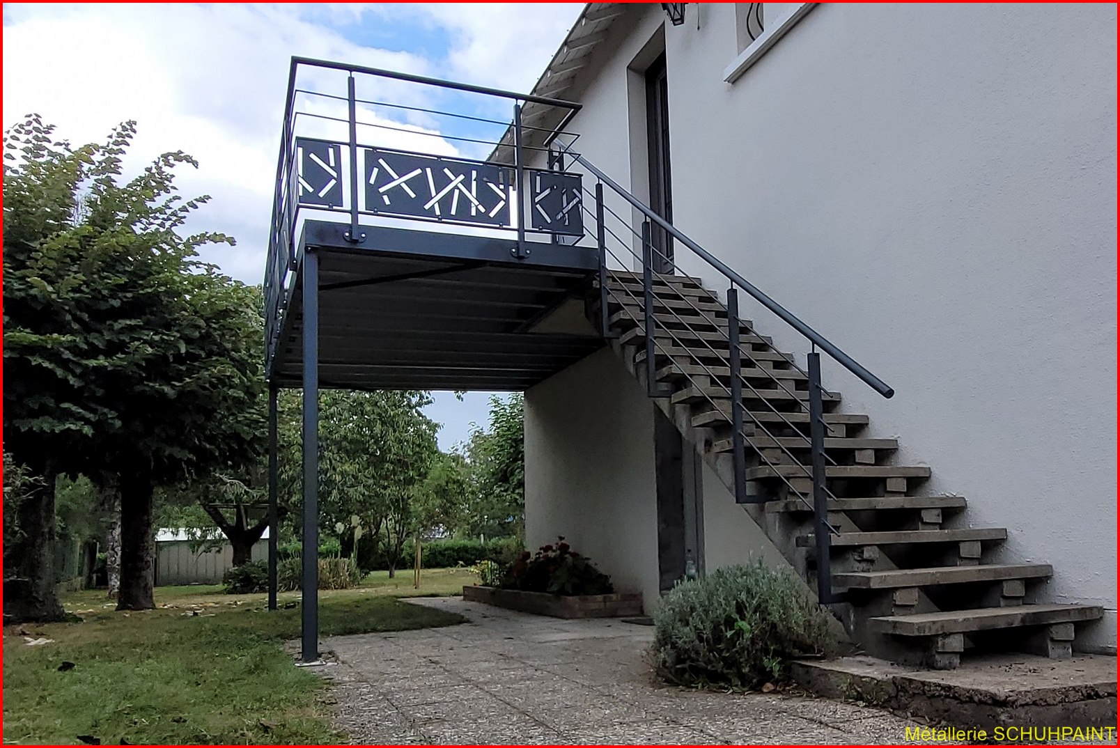 NOS TERRASSES SUR PILOTIS EN INDRE ET LOIRE - Metallerie Schuhpaint