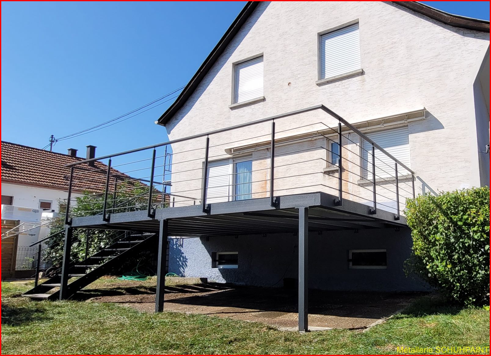 TERRASSE_SUR_PILOTIS_604 HOLTZHEIM_BAS RHIN_ALSACE | Metallerie Schuhpaint Terrasse sur pilotis 2021 Ribeauville 0