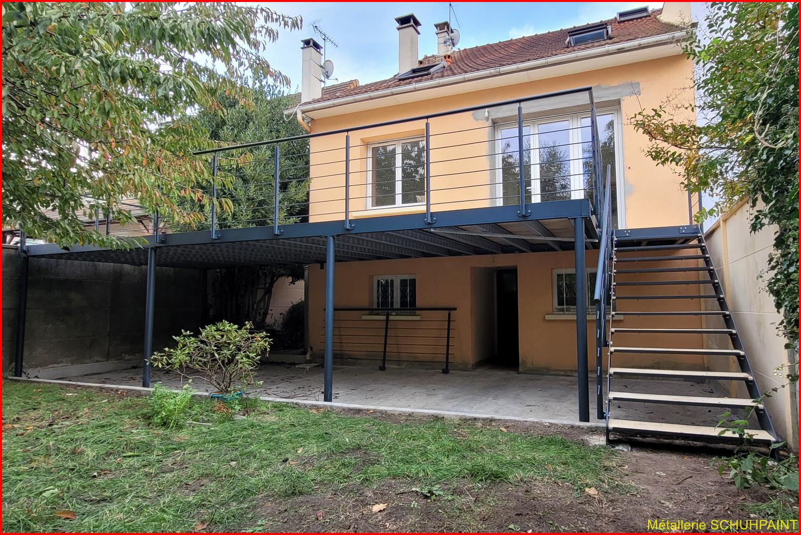 TERRASSE_SUR_PILOTIS_617 CARRIERES SUR SEINE_YVELINES_ÎLE DE FRANCE | Metallerie Schuhpaint NOS TERRASSES SUR PILOTIS À CARRIÈRES-SUR-SEINE Wintzenheim 1