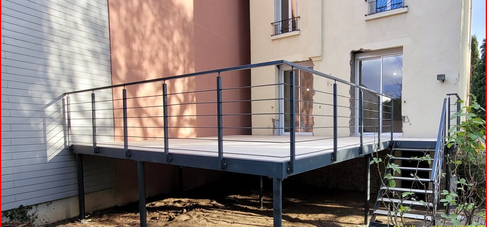 NOS TERRASSES SUR PILOTIS DANS LES HAUTS-DE-SEINE - Metallerie Schuhpaint