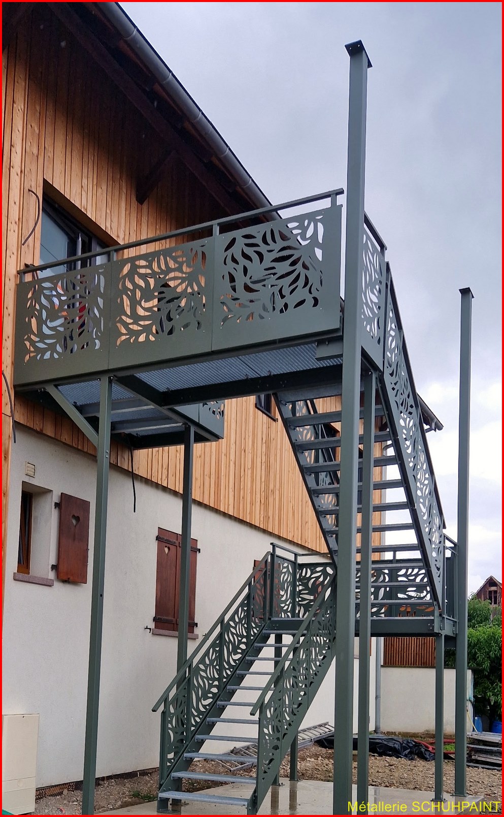 Escalier extérieur galvanisé Ribeauville 29
