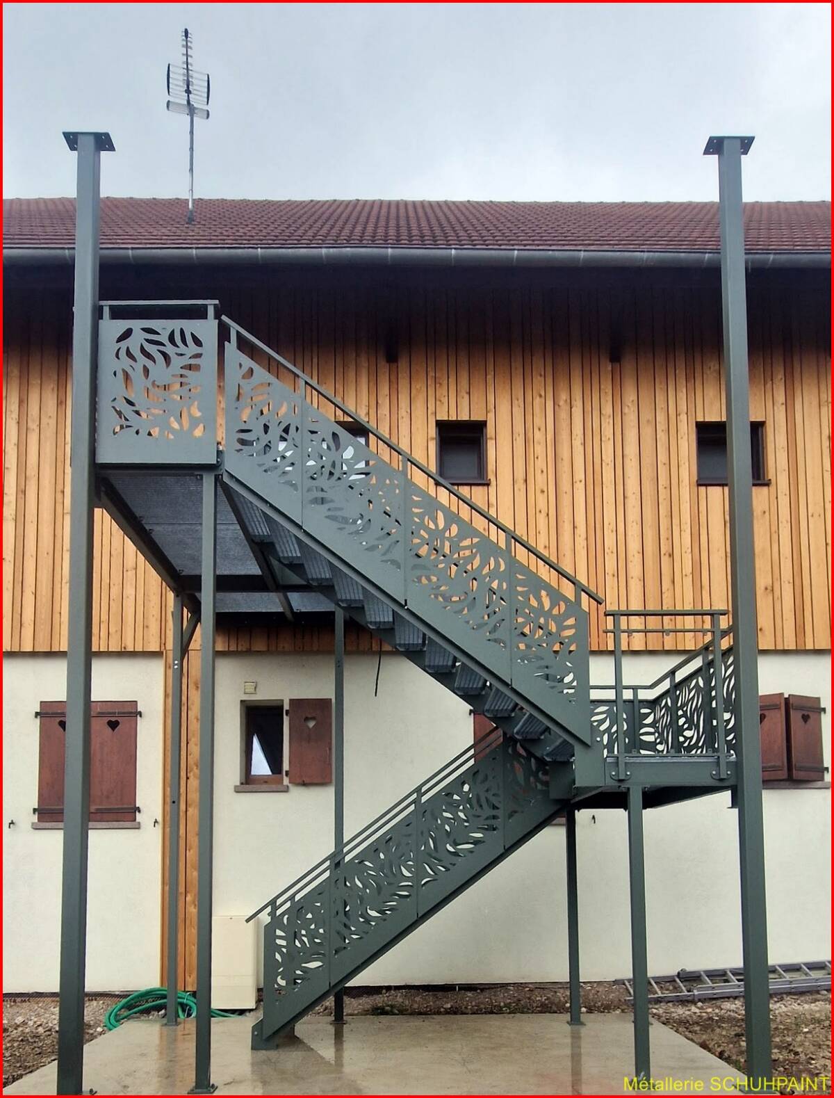 Escalier extérieur galvanisé Horbourg-Wihr 30
