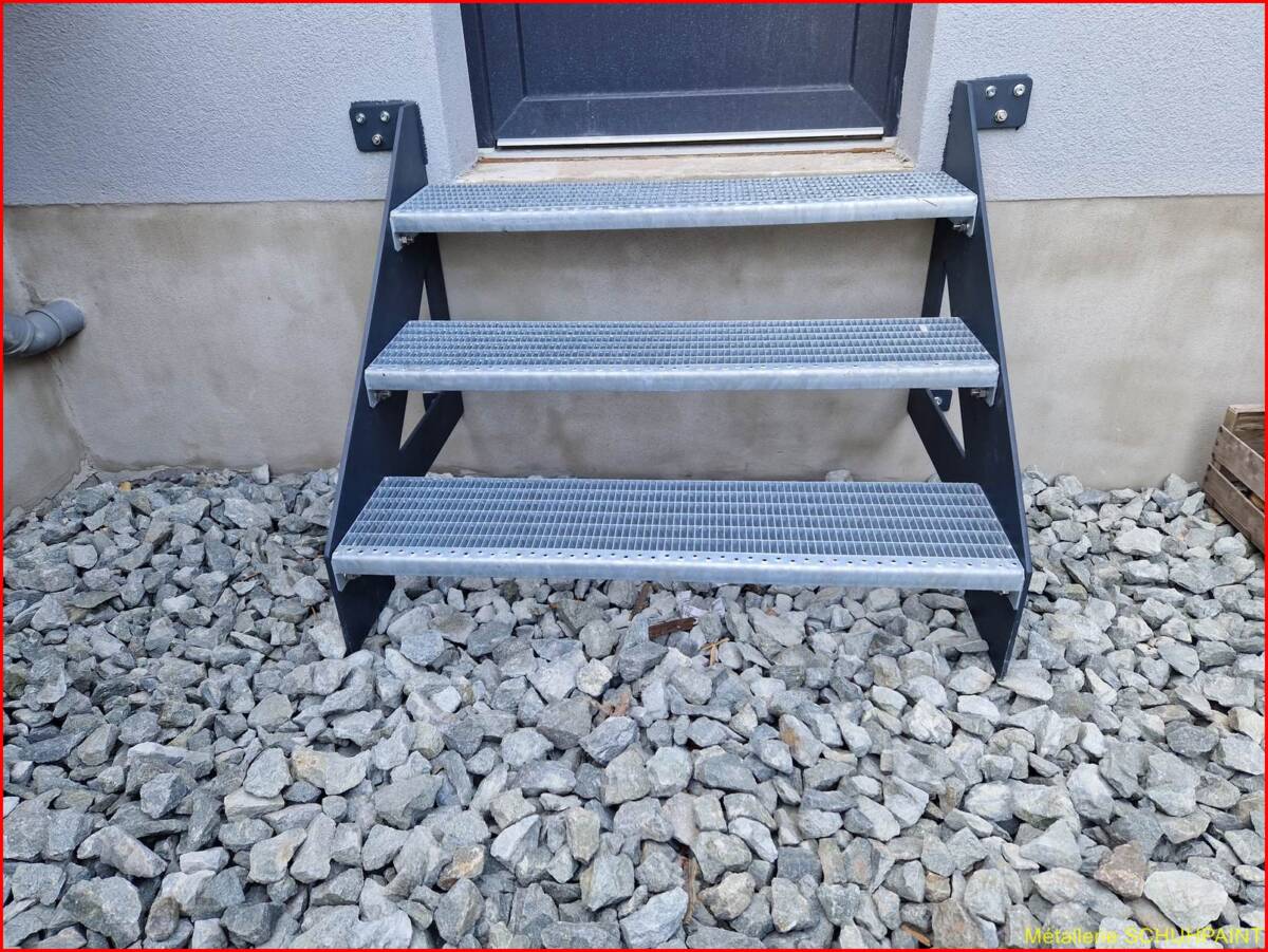 Escalier extérieur galvanisé Benfeld 28