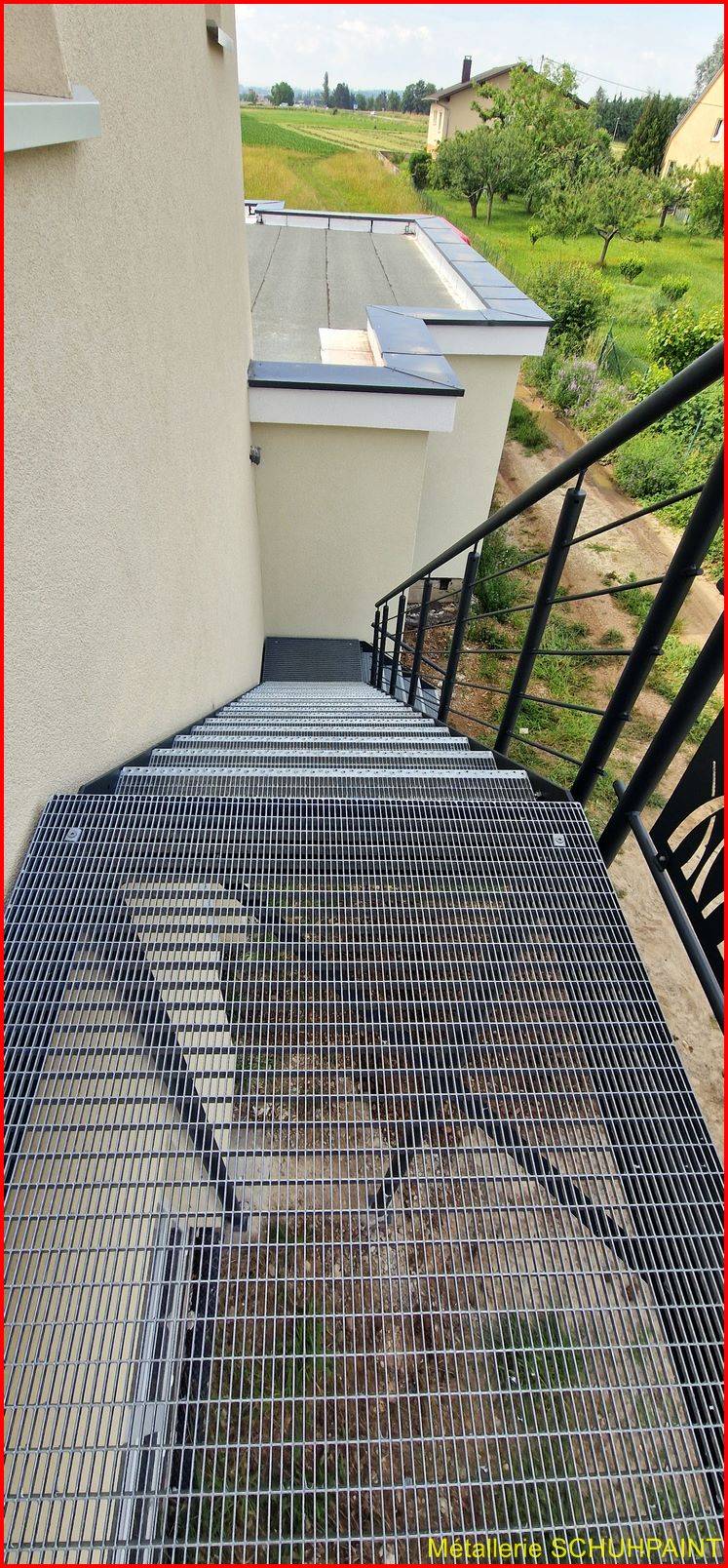 Escalier extérieur galvanisé Sélestat 22