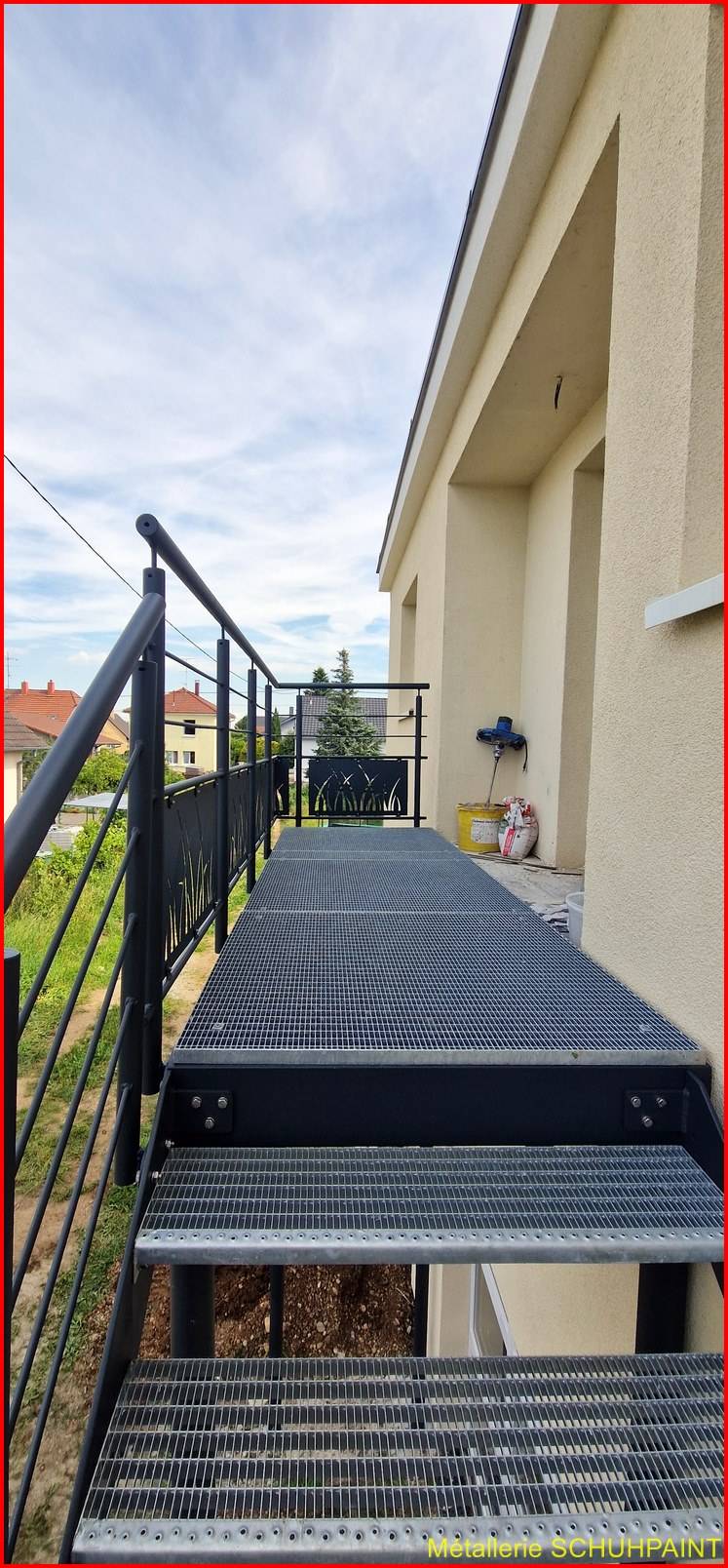Escalier extérieur galvanisé Wintzenheim 21