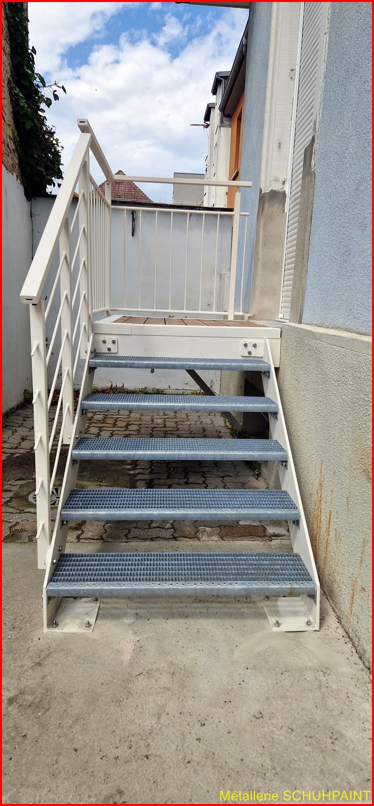 Escalier extérieur galvanisé Colmar 15