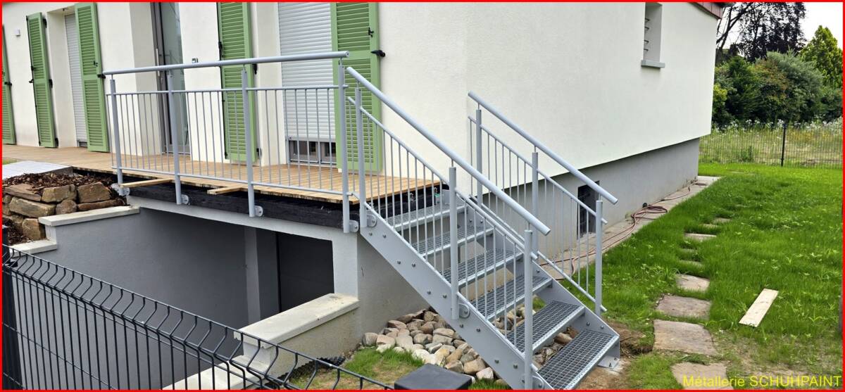 Escalier extérieur galvanisé Sainte-Marie-aux-Mines 13