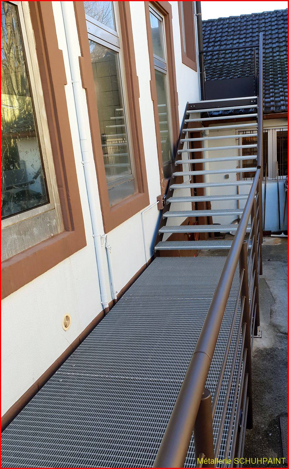 Escalier extérieur galvanisé Ribeauville 197