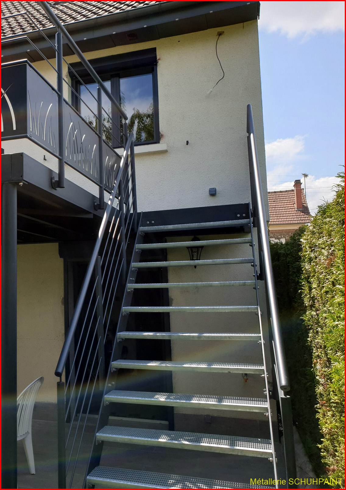 Escalier extérieur galvanisé Wintzenheim 189