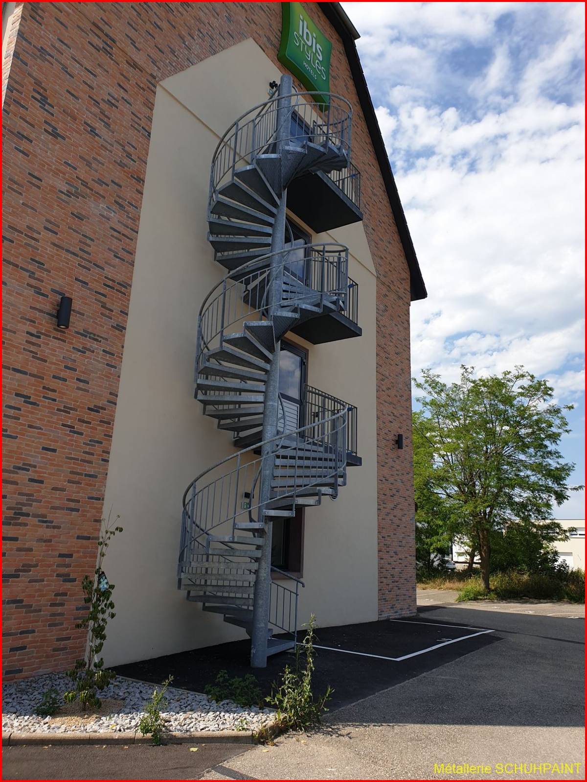 Escalier extérieur galvanisé Obernai 188