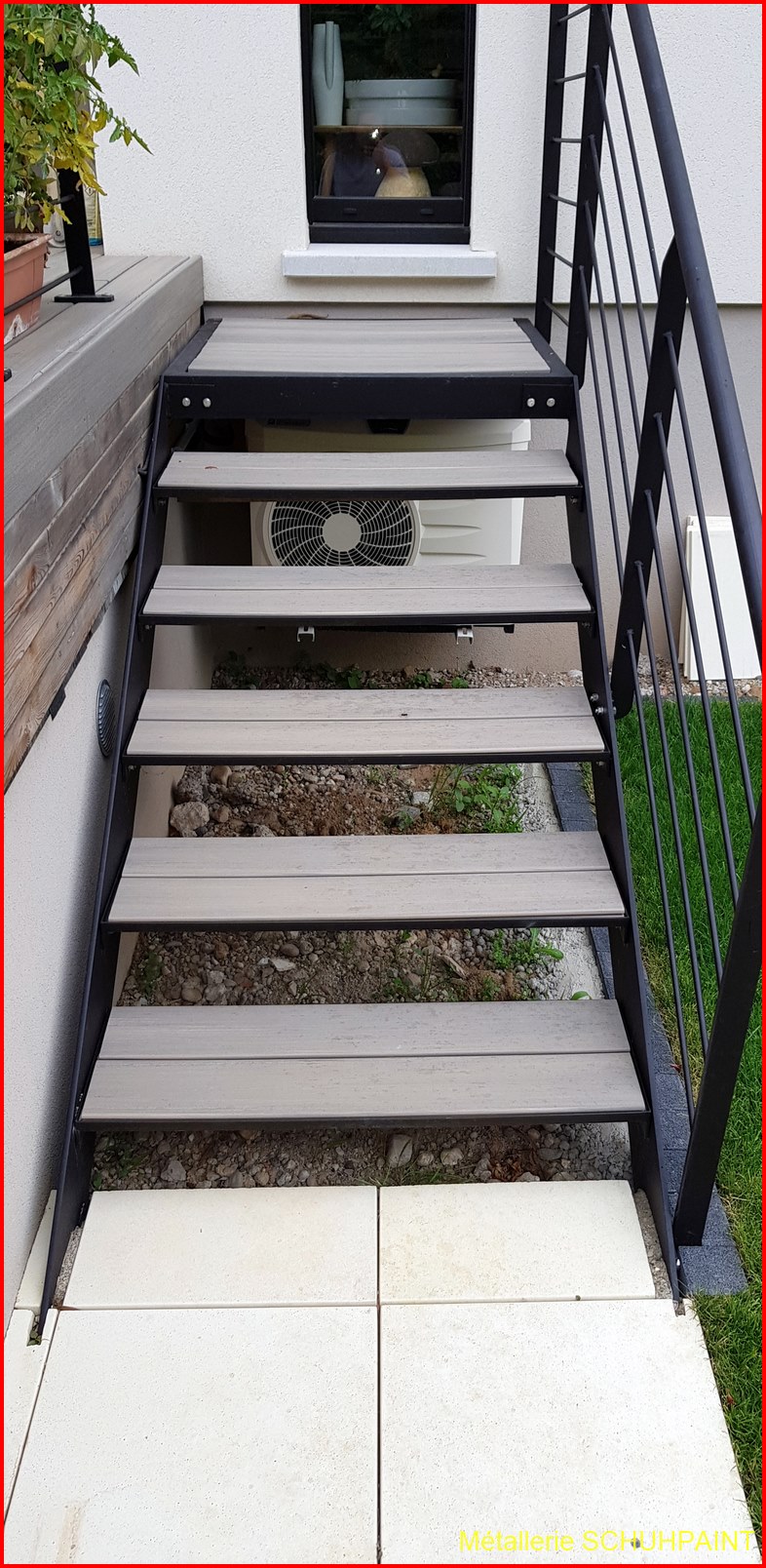 Escalier extérieur galvanisé Benfeld 184