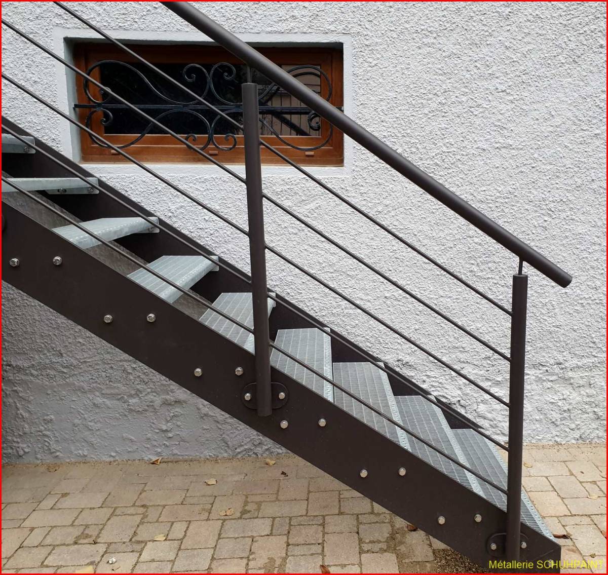 Escalier extérieur galvanisé Obernai 176