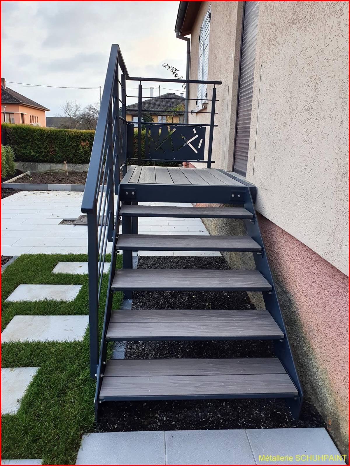 Escalier extérieur galvanisé Colmar 171