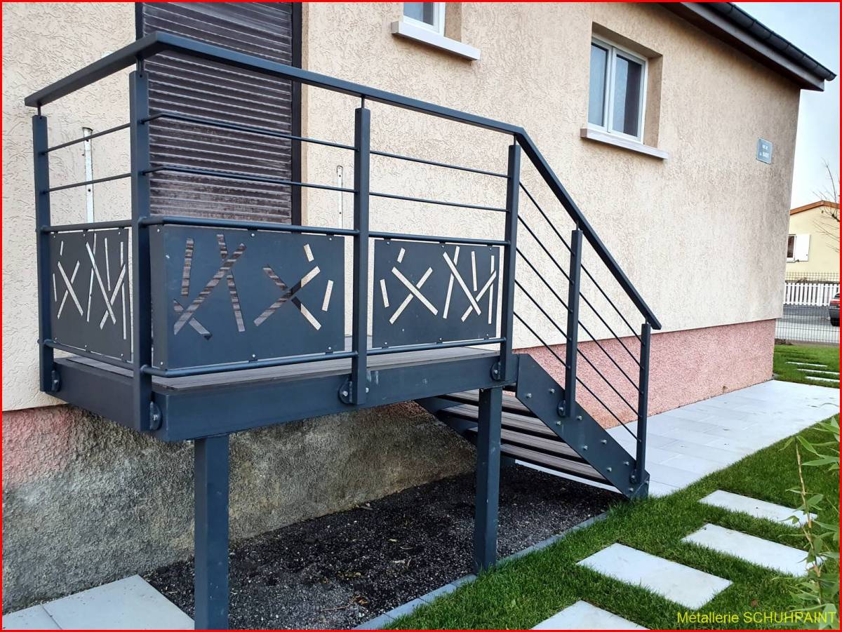 Escalier extérieur galvanisé Ingersheim 170