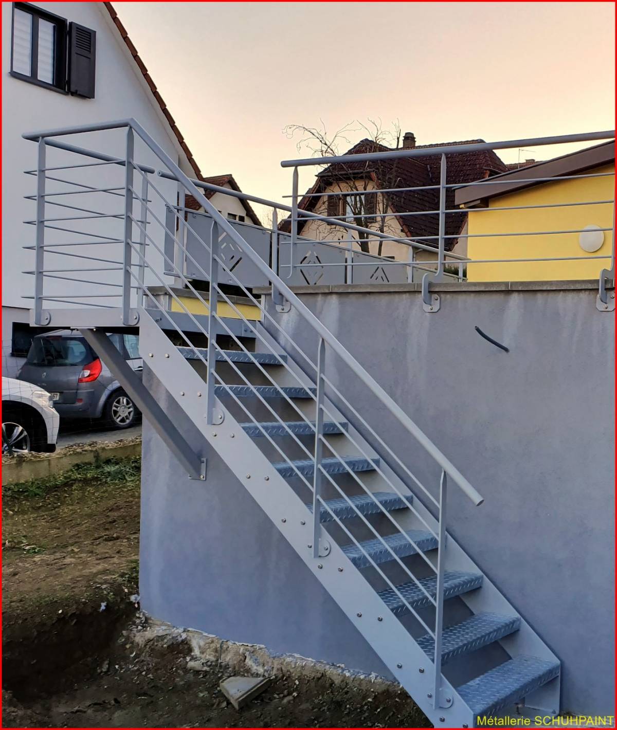 Escalier extérieur galvanisé Sainte-Marie-aux-Mines 169