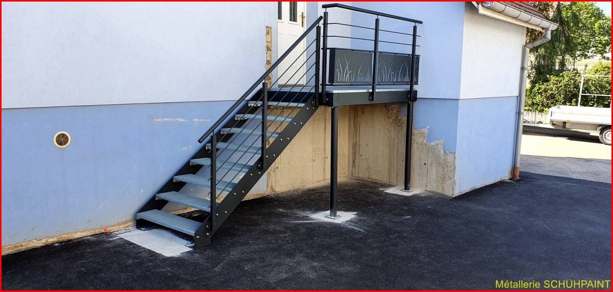 Escalier extérieur galvanisé Ingersheim 158