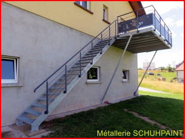 Escalier extérieur galvanisé Munster 155