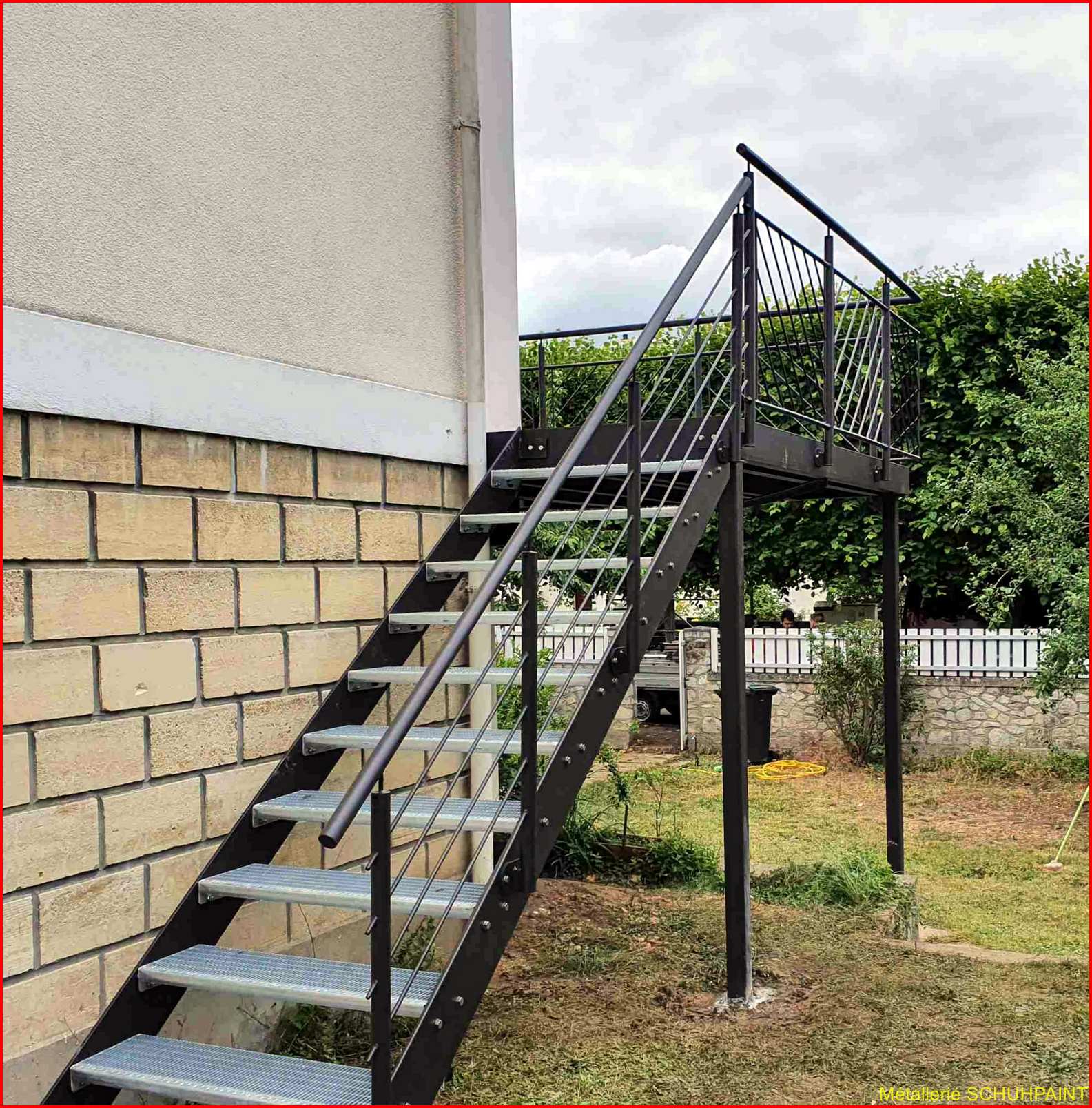 Escalier extérieur galvanisé Wintzenheim 153