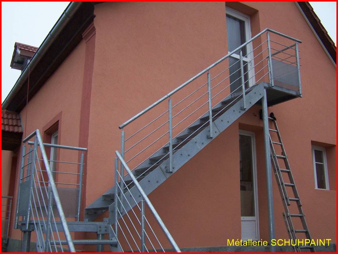 Escalier extérieur galvanisé Wintzenheim 261