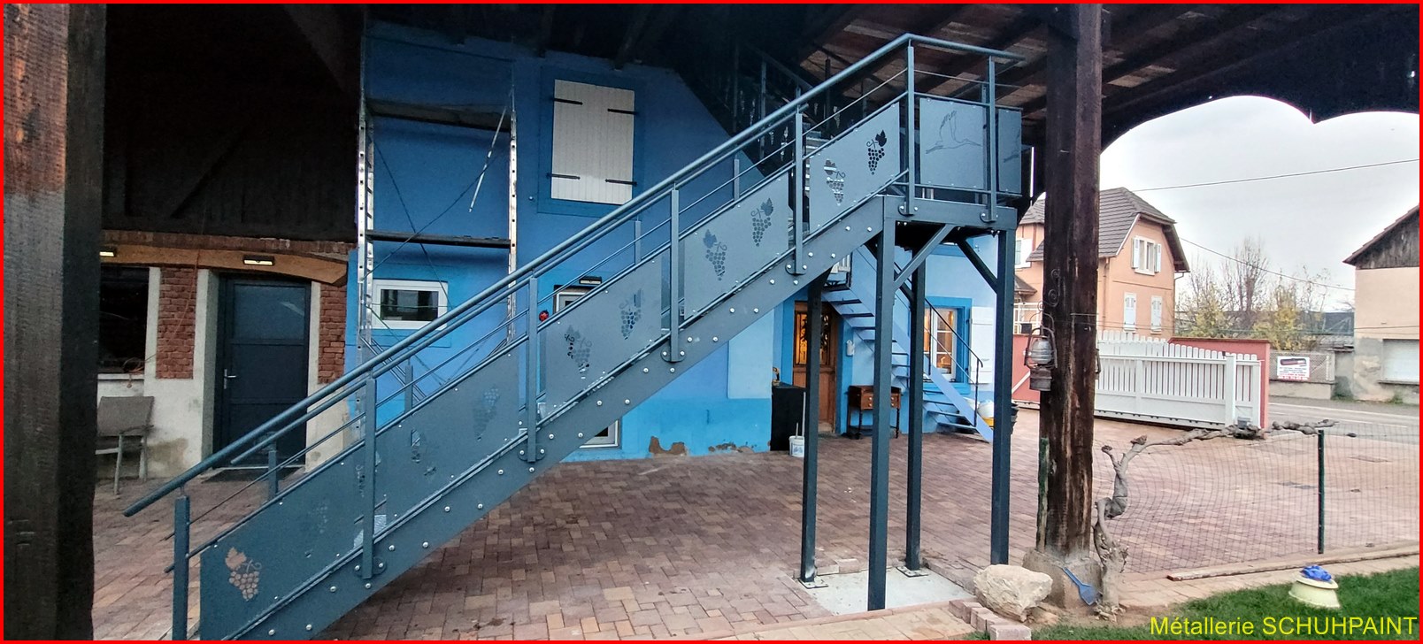Escalier extérieur galvanisé Barr 91