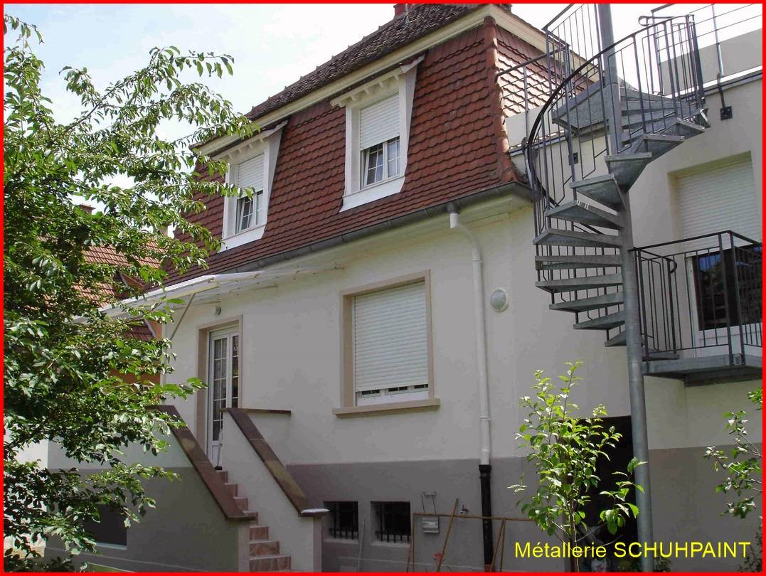 Escalier extérieur galvanisé Obernai 260