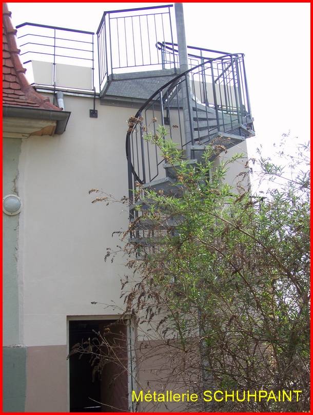 Escalier extérieur galvanisé Barr 259