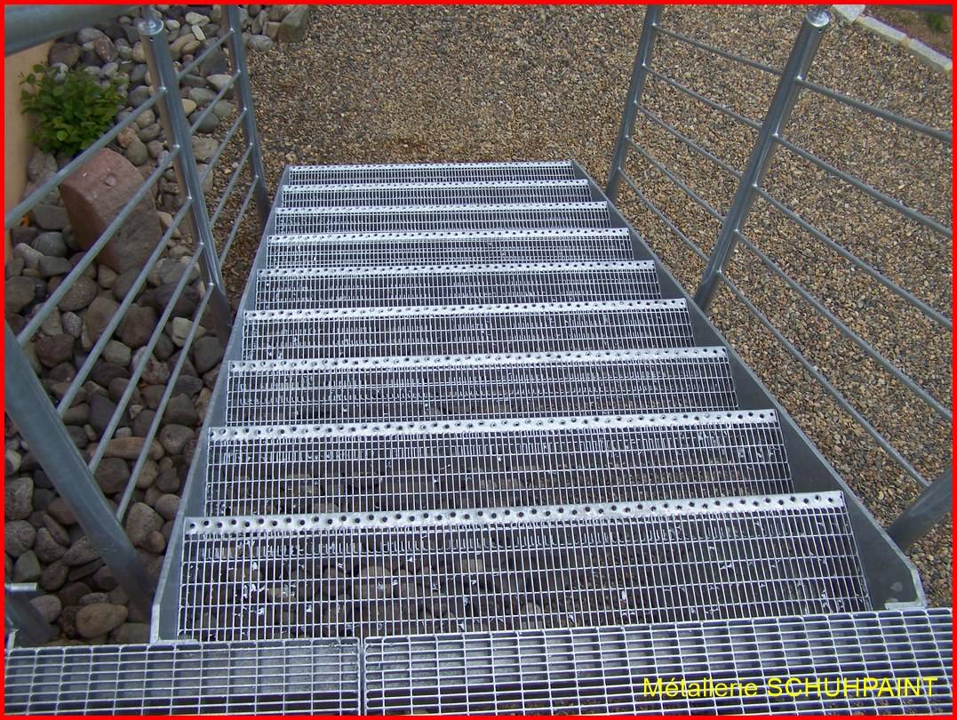 Escalier extérieur galvanisé Benfeld 256